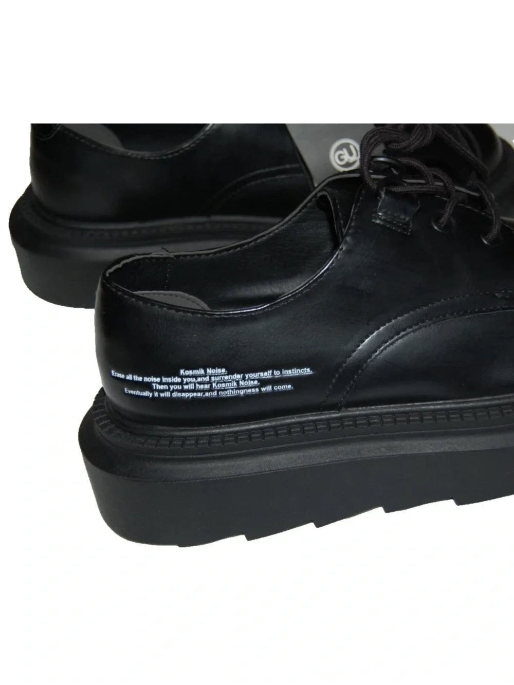 Undercover Black Chunky Platform Derby Shoes